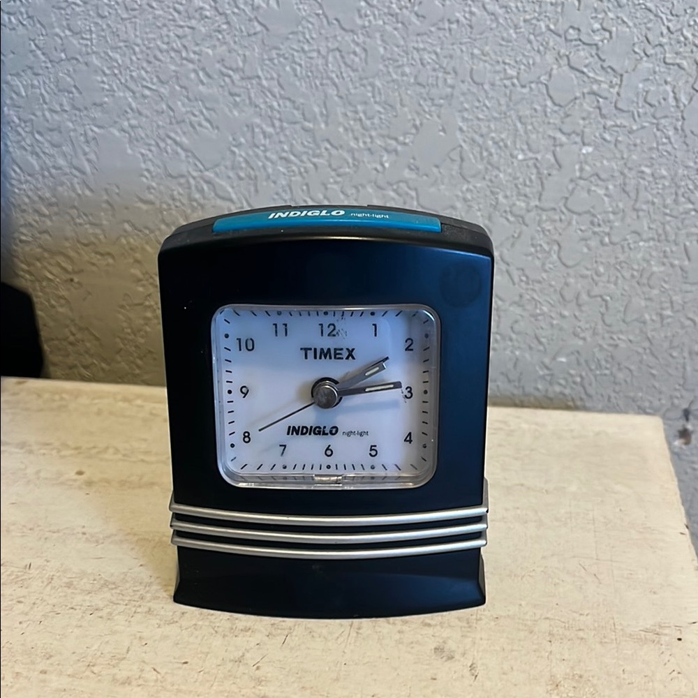 Timex Black Wall Clock with Indiglo Feature